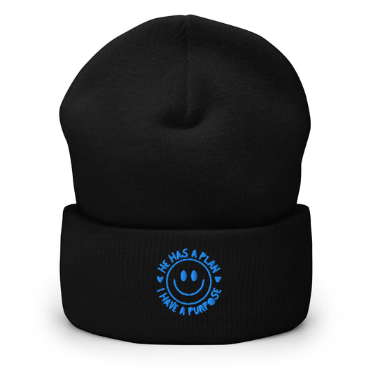 Soft snug-fit beanie styled for Christian fashion and accessories.