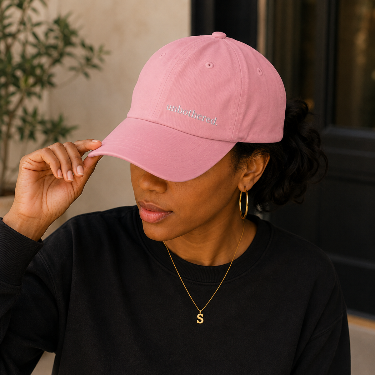 Unbothered Dad hat - Minimal Embroidered cap